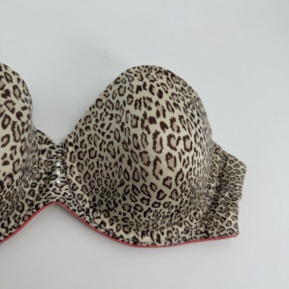 Maidenform Sweet Nothings Leopard Print Strapless Bra Size 38C - Picture 3 of 10